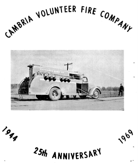 Cambria Volunteer Fire Company History